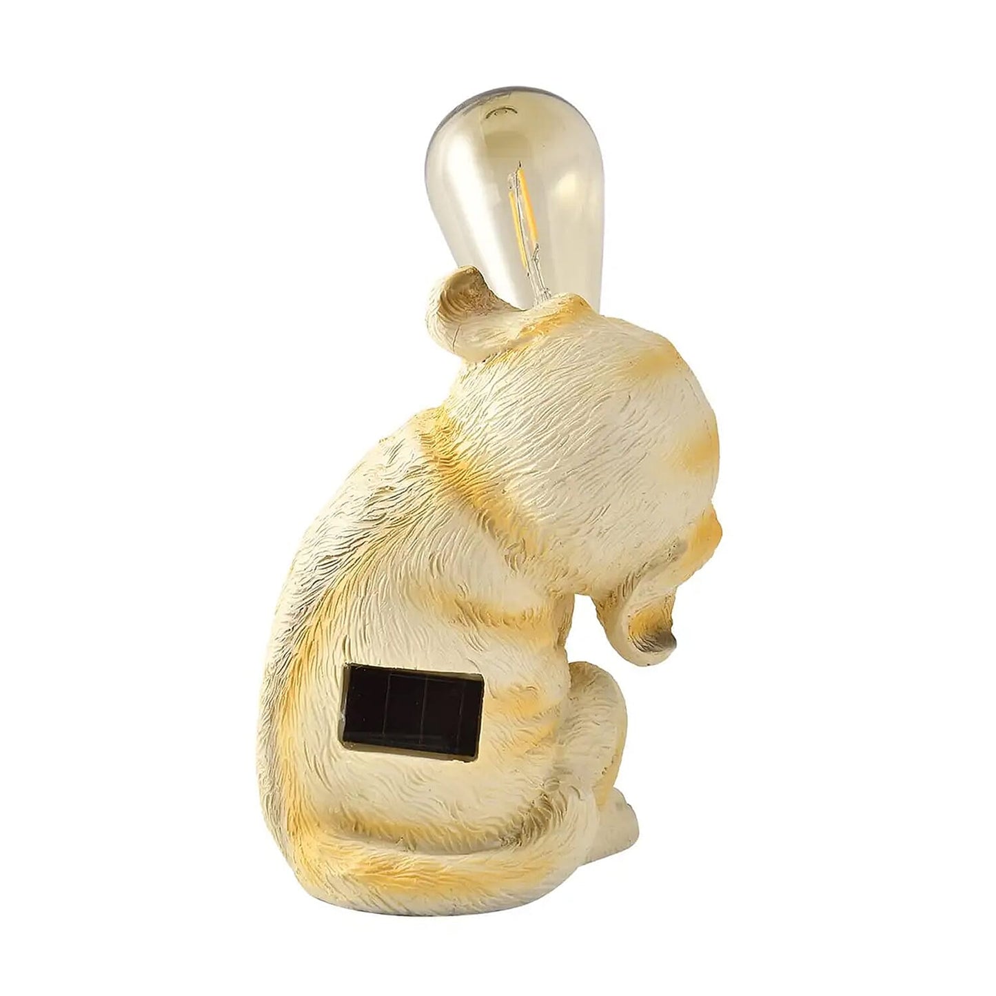 Polyresin Owl with Solar Lamp Bulb