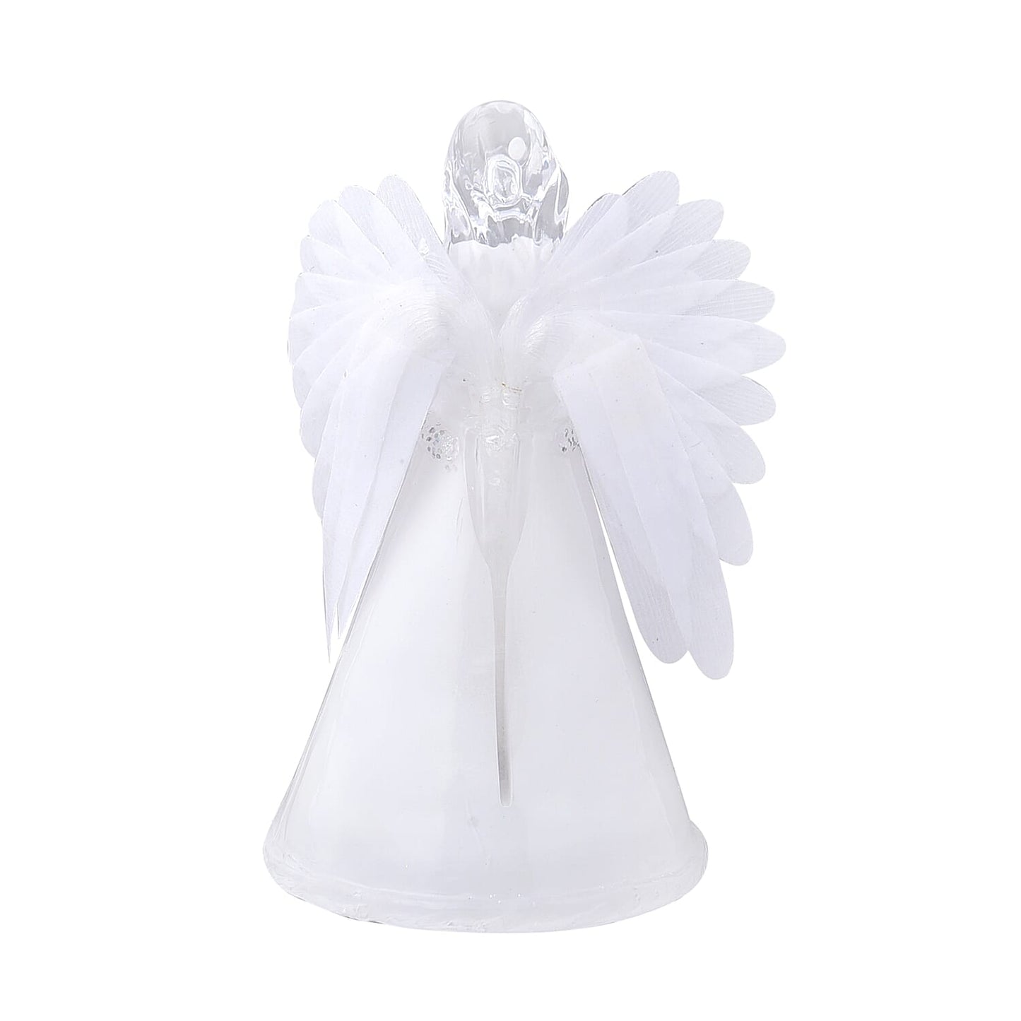 White Little fiber Angel-Holding Books (4.72"x3.74"x8.66")