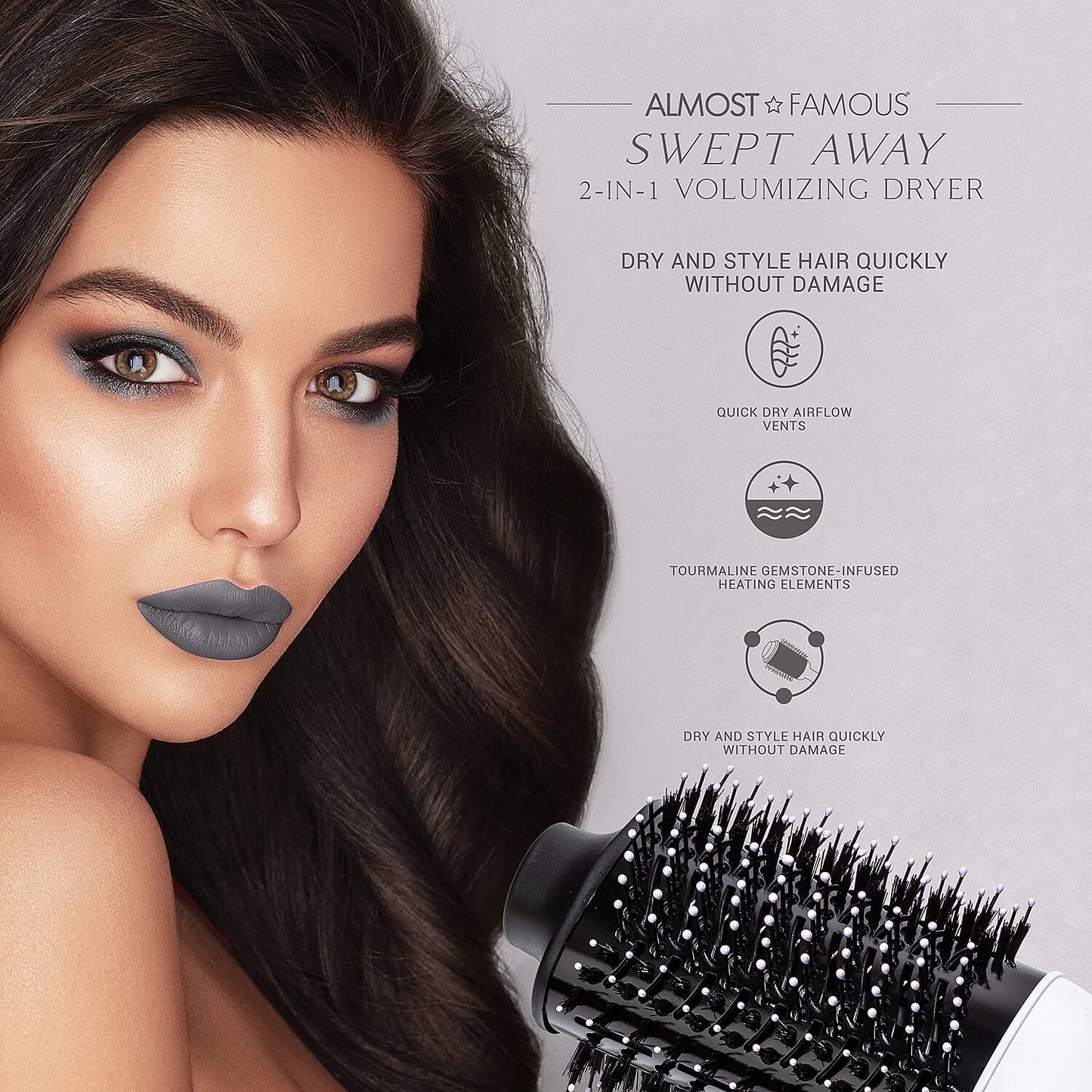 Almost Famous- 2-in-1 Volumizing Dryer (Deep Blue)