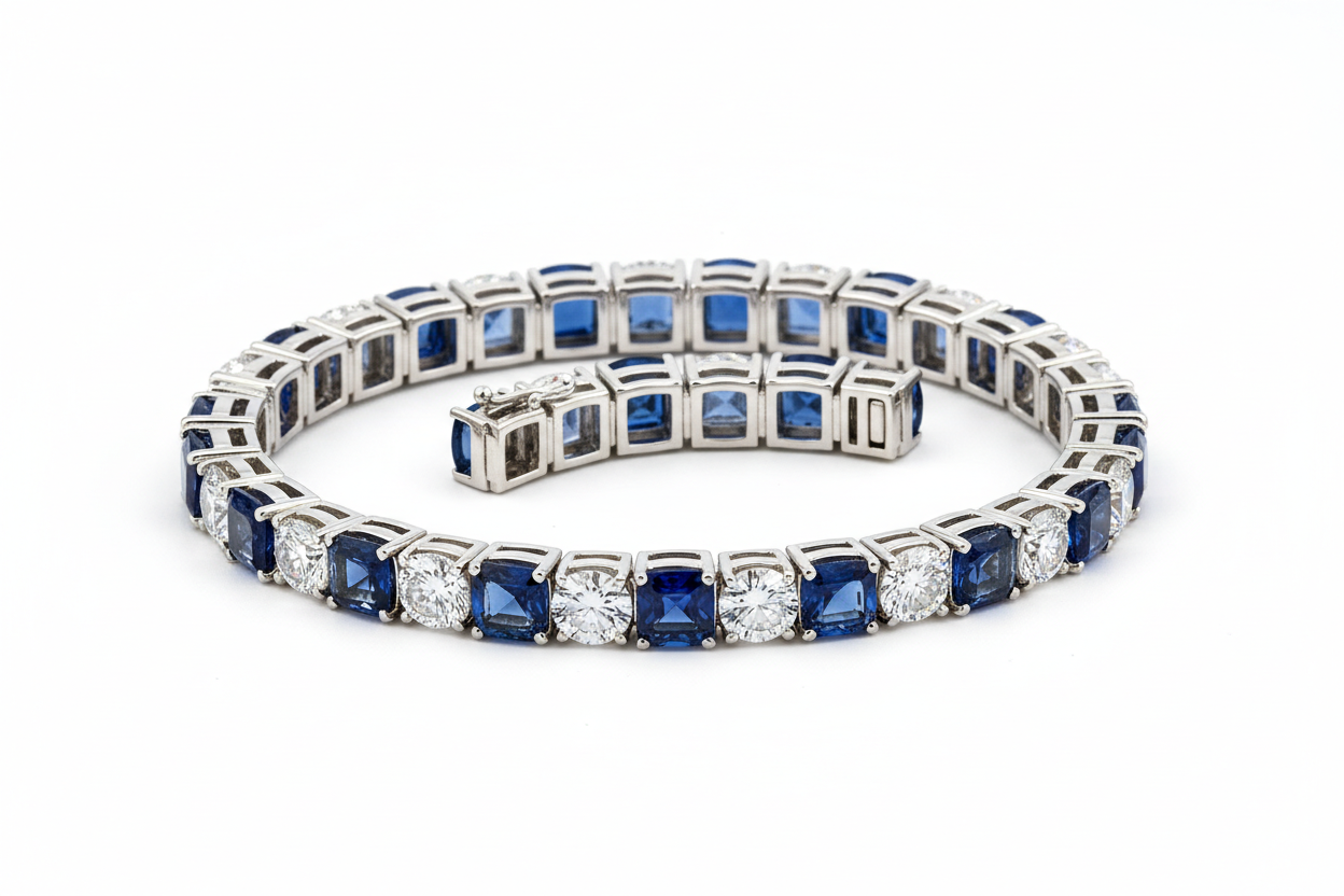 Stylish Silver Charm Bracelet