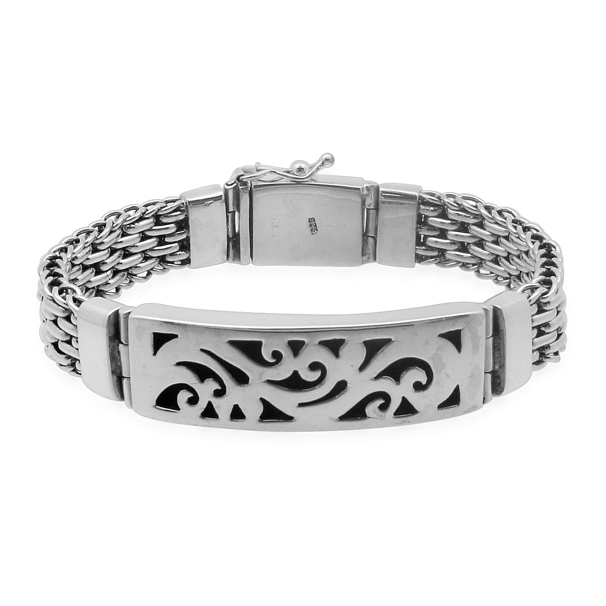 Bali Legacy Collection Bracelet in Sterling Silver Nickel Free (7.5 in, 58 g) (7.50 In)