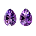 Mashamba Amethyst Set of 2 (Pear 7x5 mm) 1.21 ctw Loose Gemstone - Sticky add to cart bar