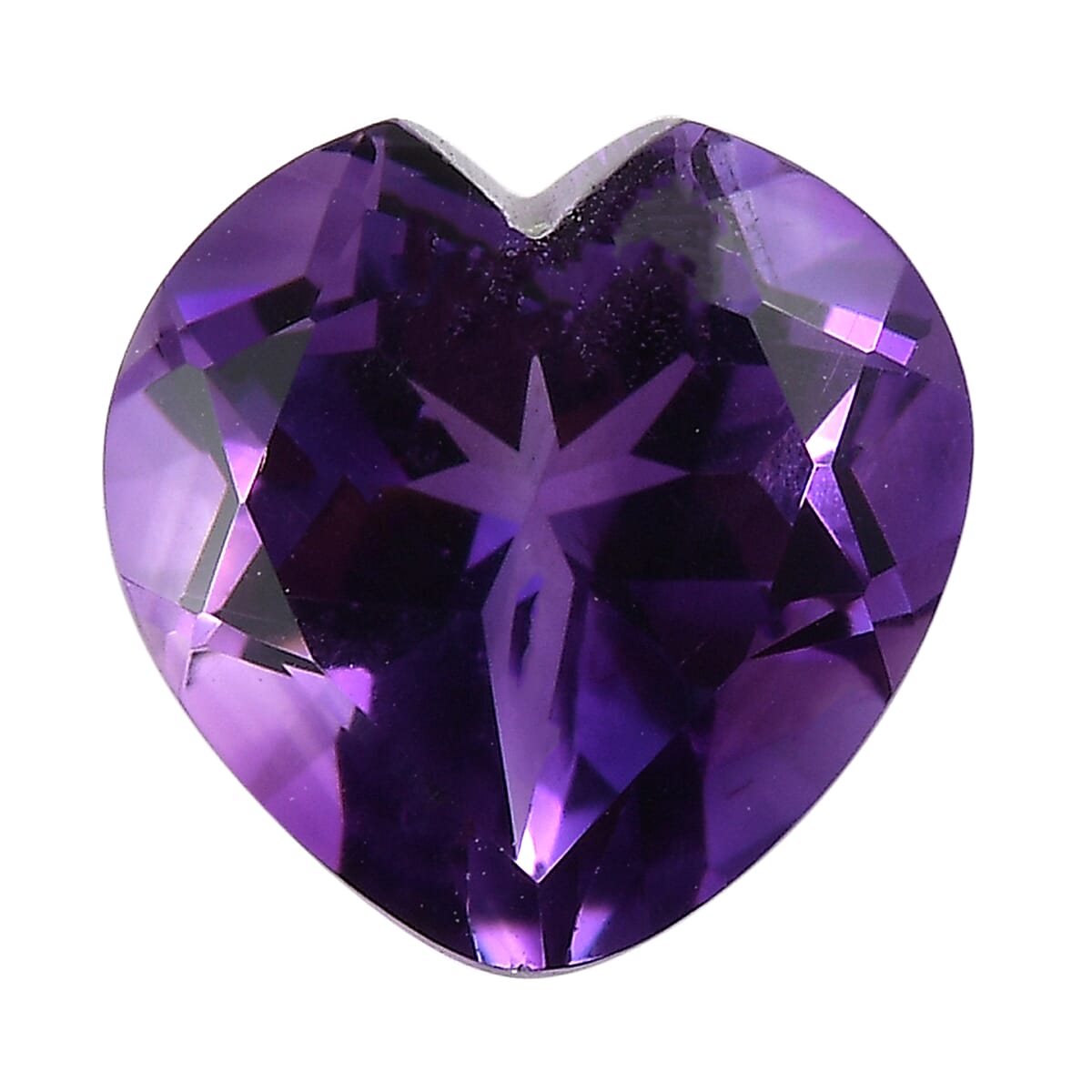 AA Moroccan Amethyst (Hrt 10 mm) 3.02 ctw Loose Gemstone