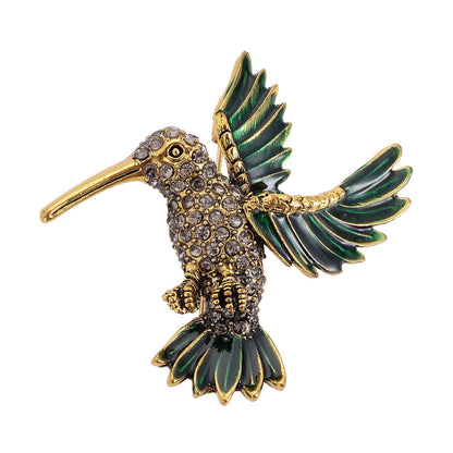 Set of 2 Chroma Pearl, Multi Gemstone, Enameled Dog & Butterfly Brooch in Silvertone