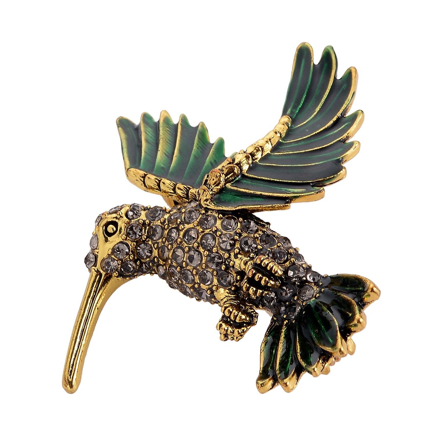 Set of 2 Chroma Pearl, Multi Gemstone, Enameled Dog & Butterfly Brooch in Silvertone