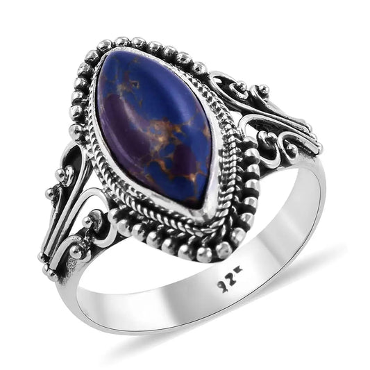 BALI LEGACY Mojave Purple Turquoise Ring in Sterling Silver 4.73 ctw