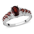 Mozambique Garnet Ring in Sterling Silver (Size 10.0) 1.35 ctw - Sticky add to cart bar