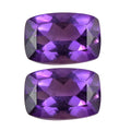 AA Mashamba Amethyst Set of 2 (Cush 6x4 mm) 0.85 ctw Loose Gemstone - Sticky add to cart bar