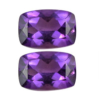 AA Mashamba Amethyst Set of 2 (Cush 6x4 mm) 0.85 ctw Loose Gemstone