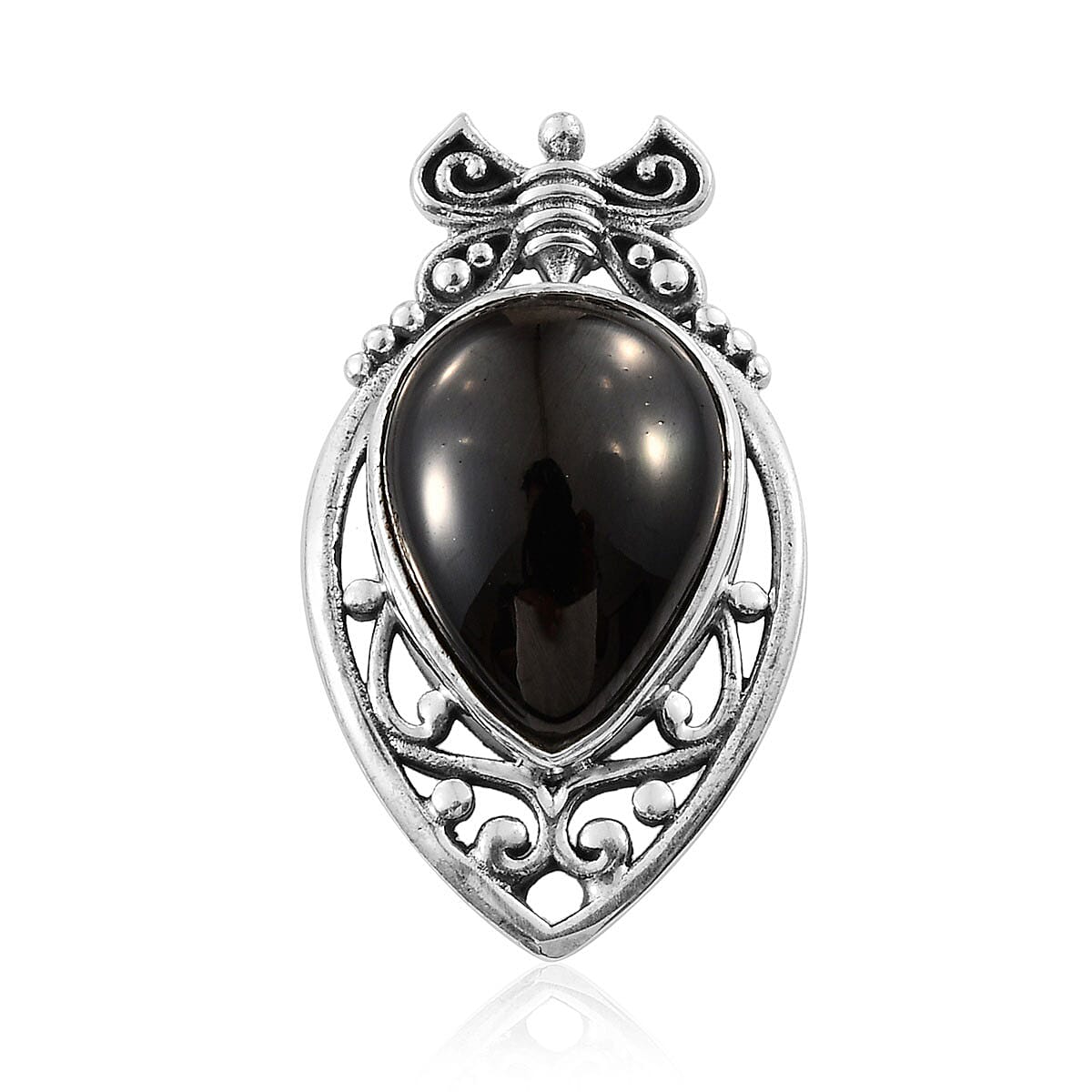 Artisan Crafted Elite Shungite Pendant in Sterling Silver 5.50 ctw