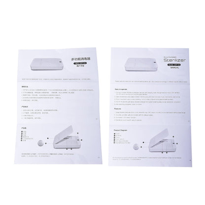 White Multi-Function UV Lamp Sterilizer with USB Cable