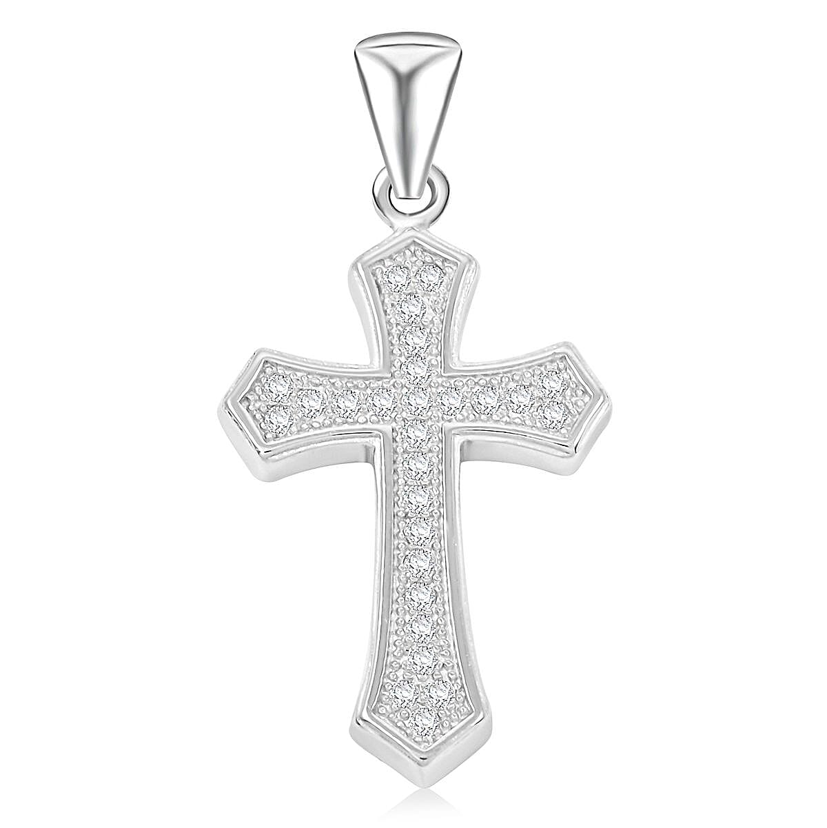 Elanza Simulated Diamond (0.81 Ct) Sterling Silver Pendant 0.81 ctw