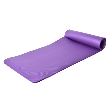 Pink Moisture Resistant NBR Yoga Mat with Strap (74.02"x24.02"x0.5")