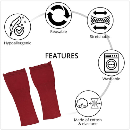 Set of 2 Blue Elbow Sleeves (13x4.5, 95% Cotton & 5% Elastane)