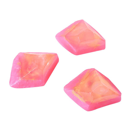 MARIGOLD & LOTUS 3pc Set Rose Quartz Soap Rock with Crystal Infused and Strawberry Fragrance