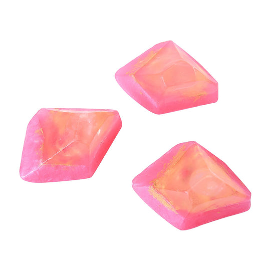 MARIGOLD & LOTUS 3pc Set Rose Quartz Soap Rock with Crystal Infused and Strawberry Fragrance
