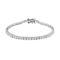 Moissanite Tennis Bracelet in Sterling Silver (7.25 In) 4.60 ctw
