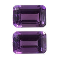 AA Moroccan Amethyst Set of 2 (Oct 6x4 mm) 0.92 ctw Loose Gemstone - Sticky add to cart bar