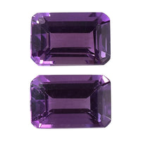 AA Moroccan Amethyst Set of 2 (Oct 6x4 mm) 0.92 ctw Loose Gemstone