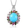 AMERICAN Natural Sleeping Beauty Turquoise & Multi Tourmaline