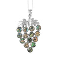 Abalone Shell Turtle Pendant Necklace 18 Inches in Silvertone - Sticky add to cart bar