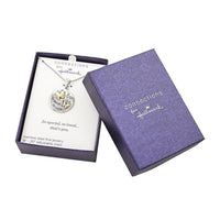 Engraved Butterfly Pendant Necklace 18 Inches in ION Plated YG, RG and Stainless Steel