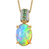 Ethiopian Welo Opal & Kagem Zambian Emerald