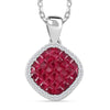Simulated Ruby Color Diamond