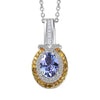 Tanzanite & Yellow Diamond