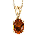 Premium Santa Ana Madeira Citrine 1.20 ctw Infinity Pendant Necklace in 18K Vermeil Yellow Gold Over Sterling Silver 20 Inches - Sticky add to cart bar