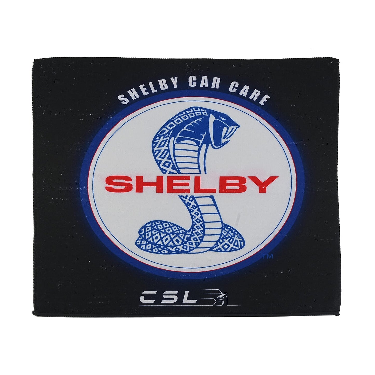SHELBY Black Microfiber Printed Wash Cloth (40"x40")