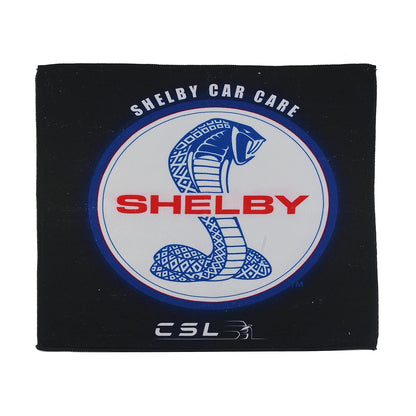 SHELBY Black Microfiber Printed Wash Cloth (40"x40")