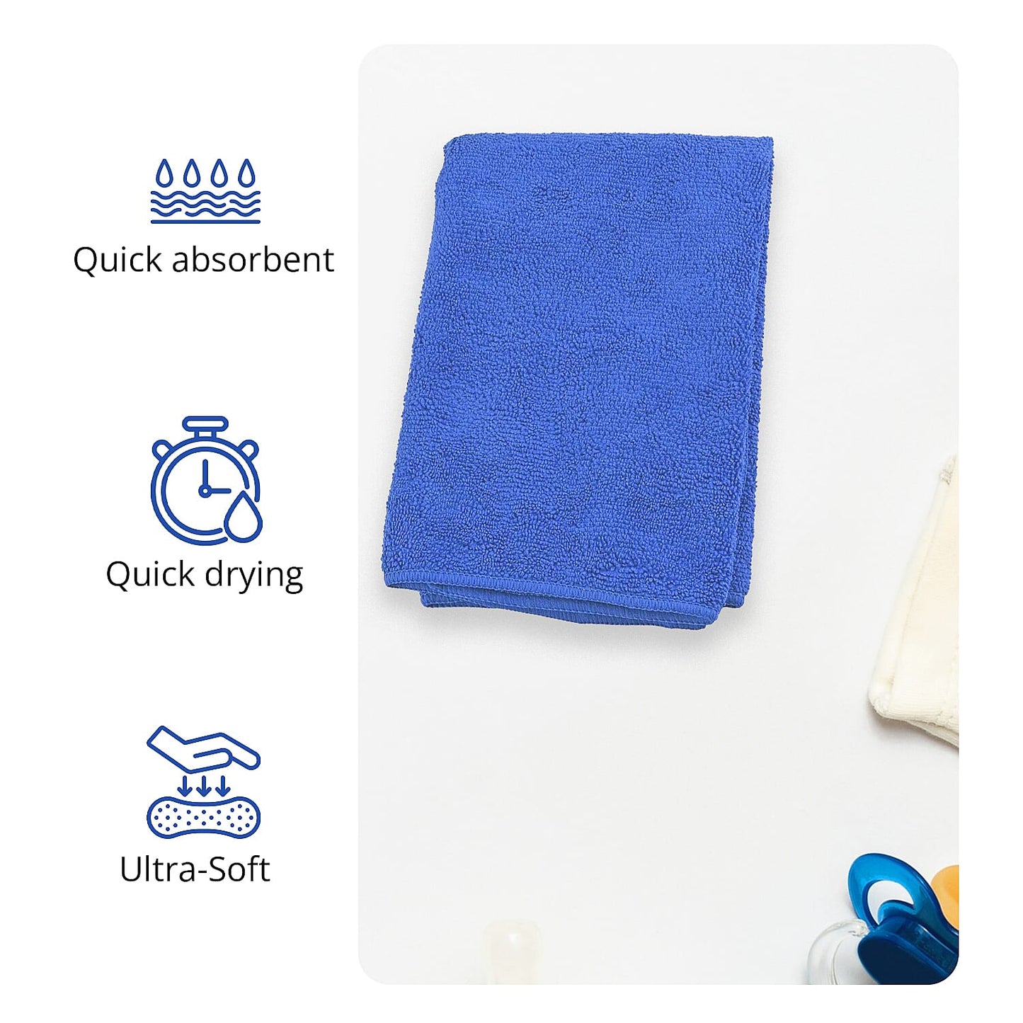 SHELBY Black Microfiber Printed Wash Cloth (40"x40")