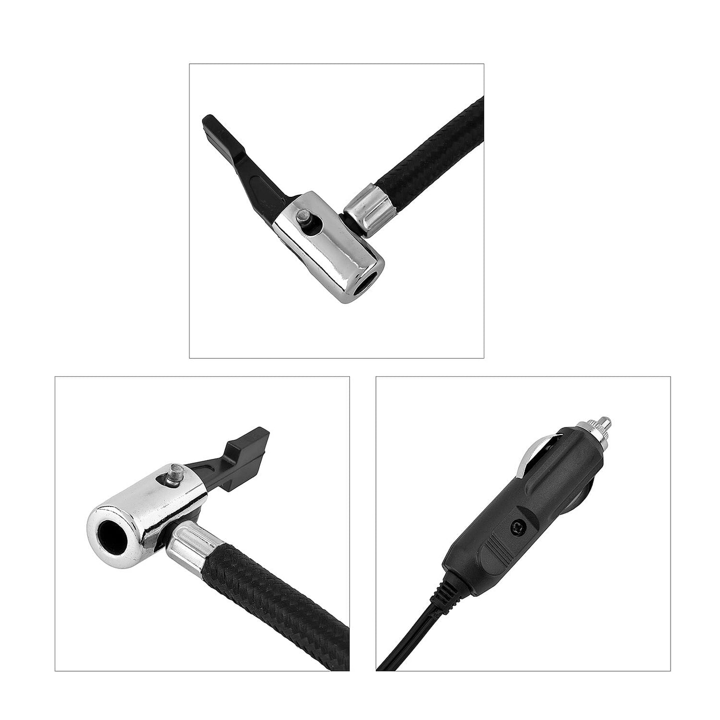 Blue Compact Portable Electric Mini DC 12V Air Compressor Tire Inflator with 150 PSI Pressure Gauge Car Tire Pump