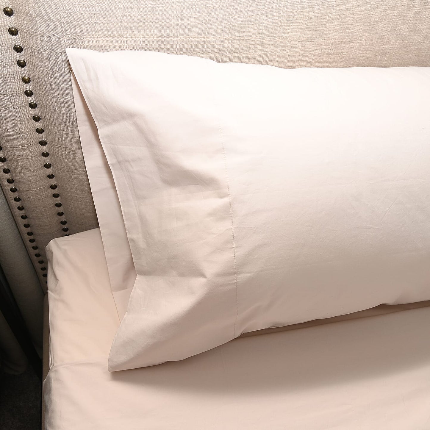 100% Organic Cotton Percale HOMESTEAD Gray 300 TC Sheet Set - California King