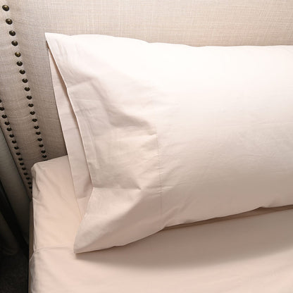 100% Organic Cotton Percale HOMESTEAD Gray 300 TC Sheet Set - California King