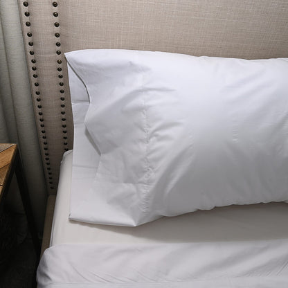 100% Organic Cotton Percale HOMESTEAD Gray 300 TC Sheet Set - California King