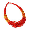 Coral & Yellow Seed Bead