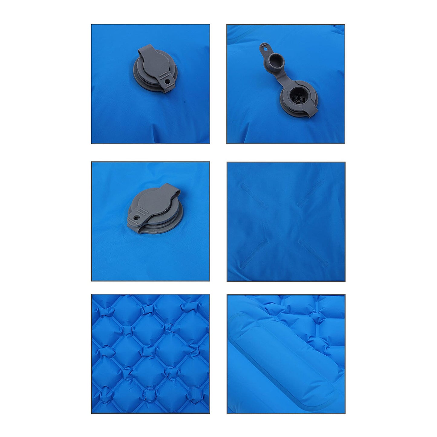 Blue Inflating Camping Sleeping Mat