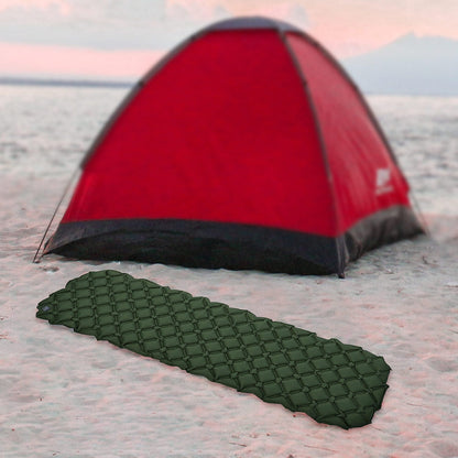 Blue Inflating Camping Sleeping Mat