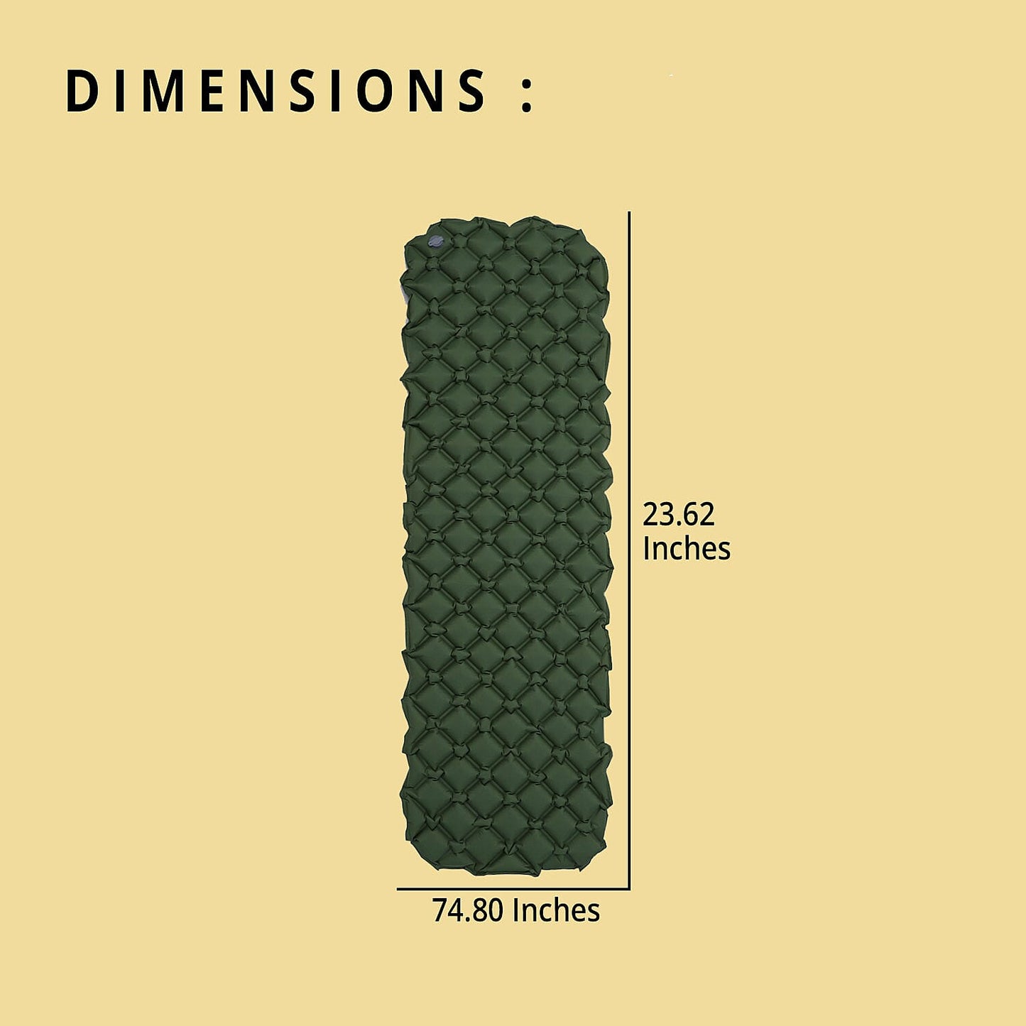 Blue Inflating Camping Sleeping Mat