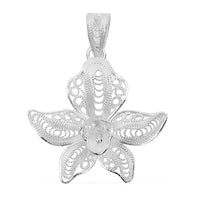 Lotus Flower Pendant in Sterling Silver 2.10 Grams