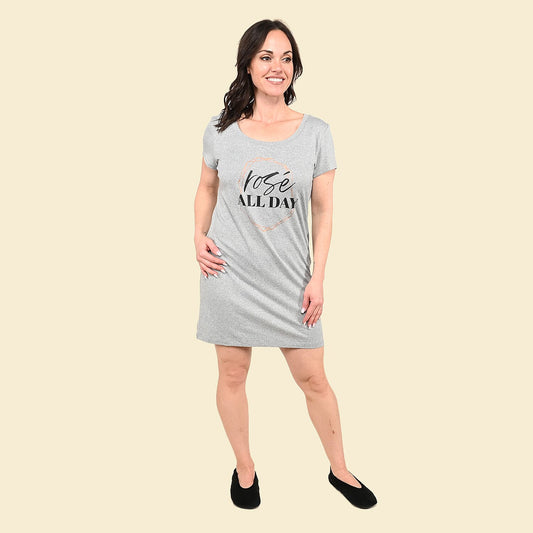 TAMSY Black "Love to Lounge" Sleep Shirt - S