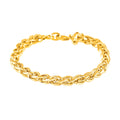 10K Yellow Gold Spiga Chain Bracelet, Gold Chain, Gold Bracelet, Wedding Gifts - Sticky add to cart bar