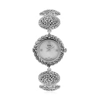 Eon 1962 Swiss Movement Bracelet Watch in Sterling Silver (6.50-8.25 in) (26mm) 29.70 Grams