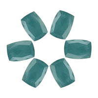 AAA Grandidierite Set of 6 (Cush 7x5 mm) 5.30 ctw