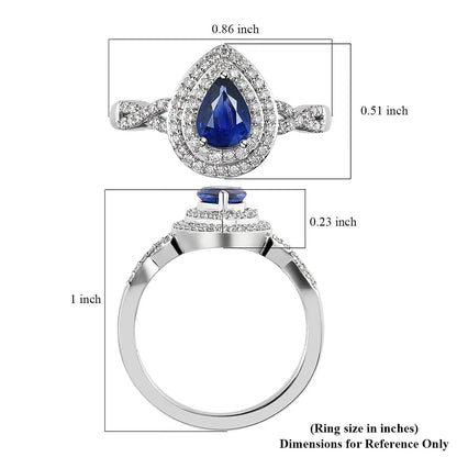 RHAPSODY 950 Platinum AAAA Color Change Sapphire and E-F VS2 Diamond Cocktail Ring 5.50 Grams 1.10 ctw