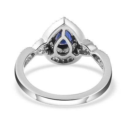 RHAPSODY 950 Platinum AAAA Color Change Sapphire and E-F VS2 Diamond Cocktail Ring 5.50 Grams 1.10 ctw