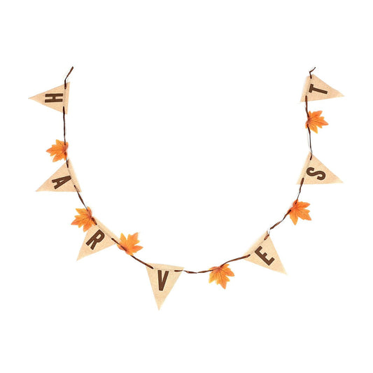 Thanksgiving Burlap Harvest Banner (Fall Decor)