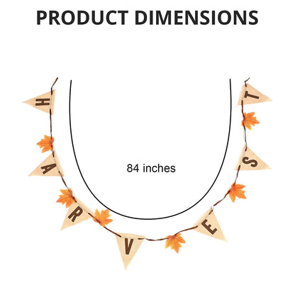 Thanksgiving Burlap Harvest Banner (Fall Decor)